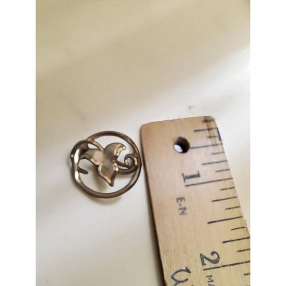 Vintage 1930s-1960s Van Dell 12k Gold-Filled Flower Brooch - Picture 6 of 6